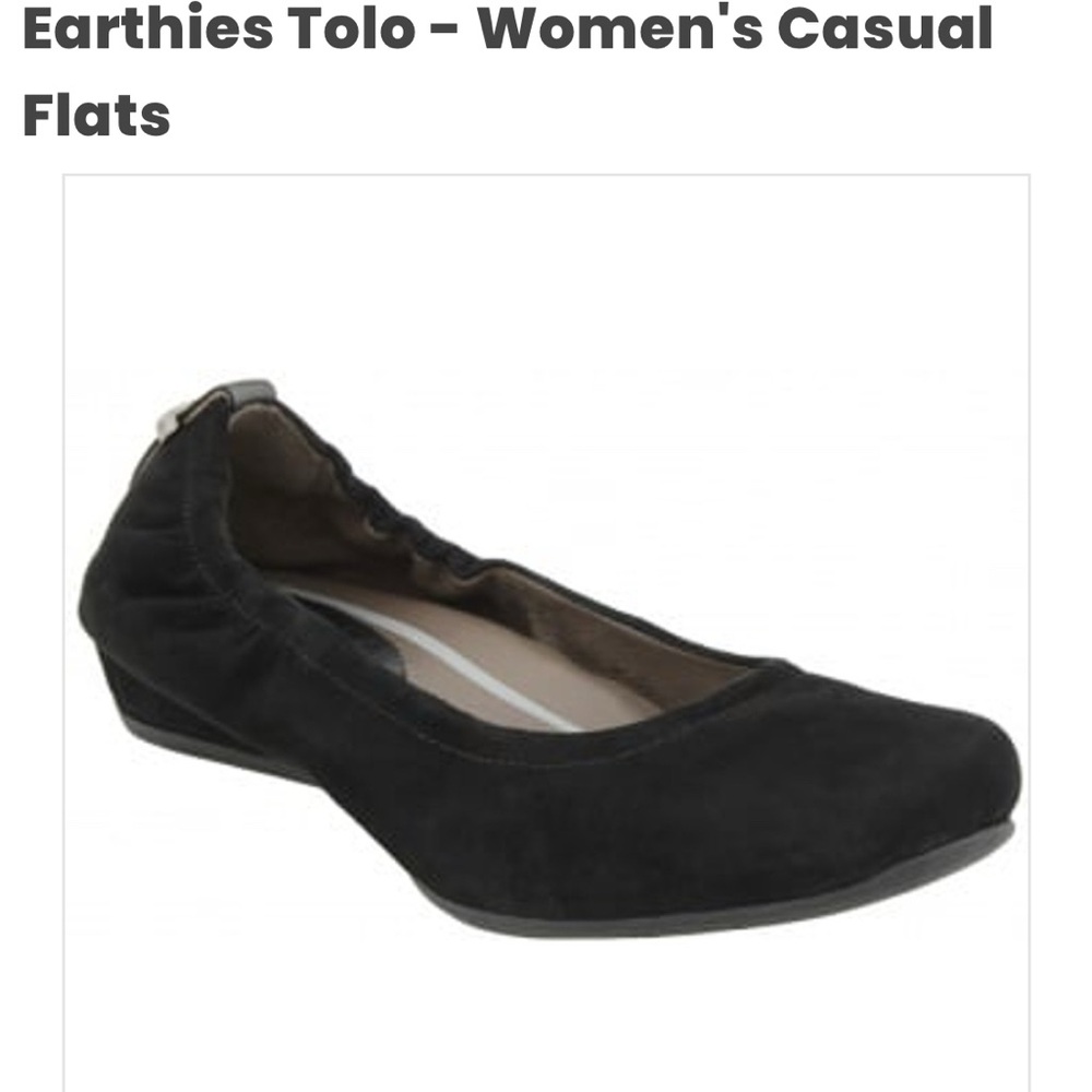Earthies Black Flats Minimalist Comfort